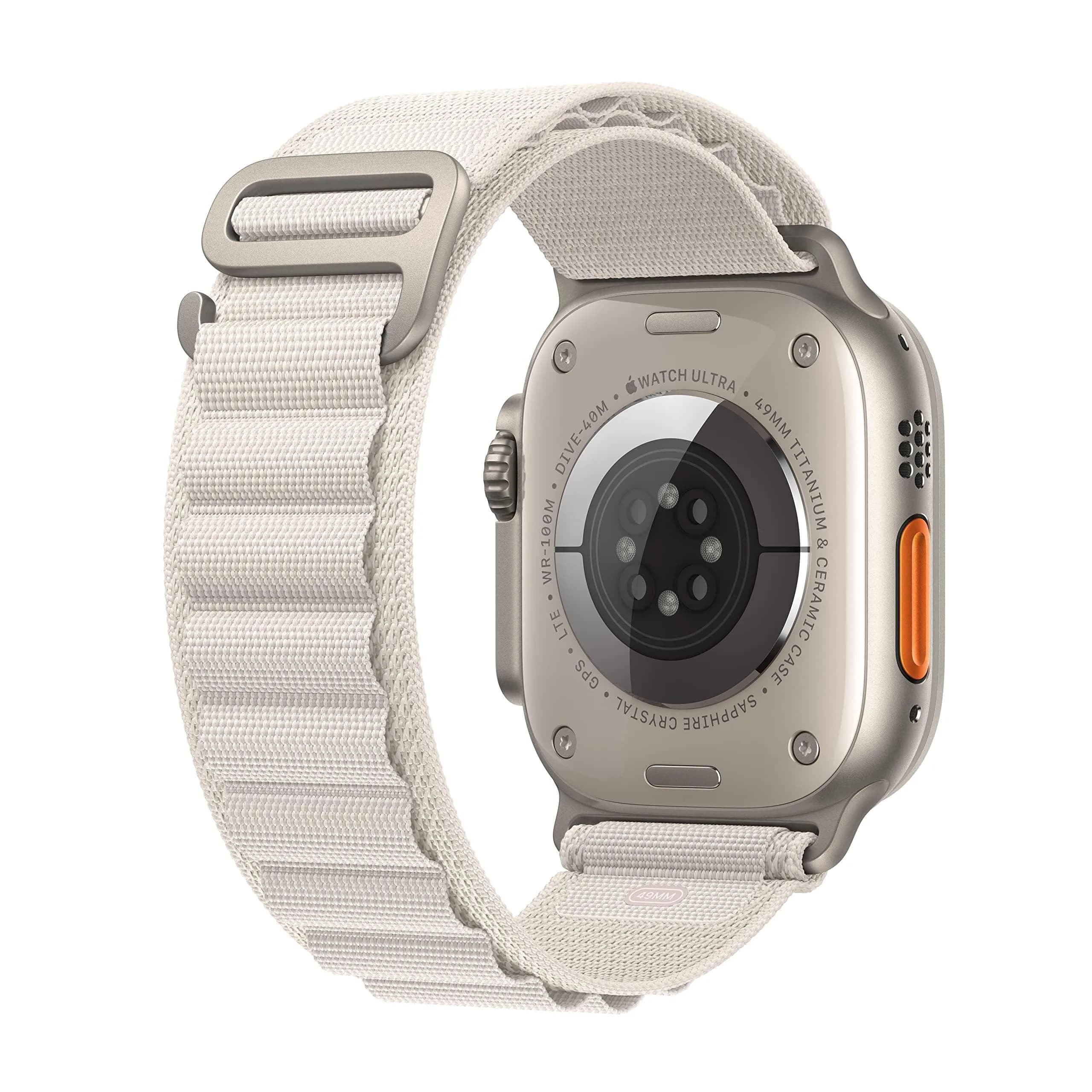 ساعت هوشمند اپل مدل الترا 1 تیتانیومی سری 49 میلی متری بند آلپاین | apple watch ultra1 alpine band titanium case 49mm — تصویر ۴