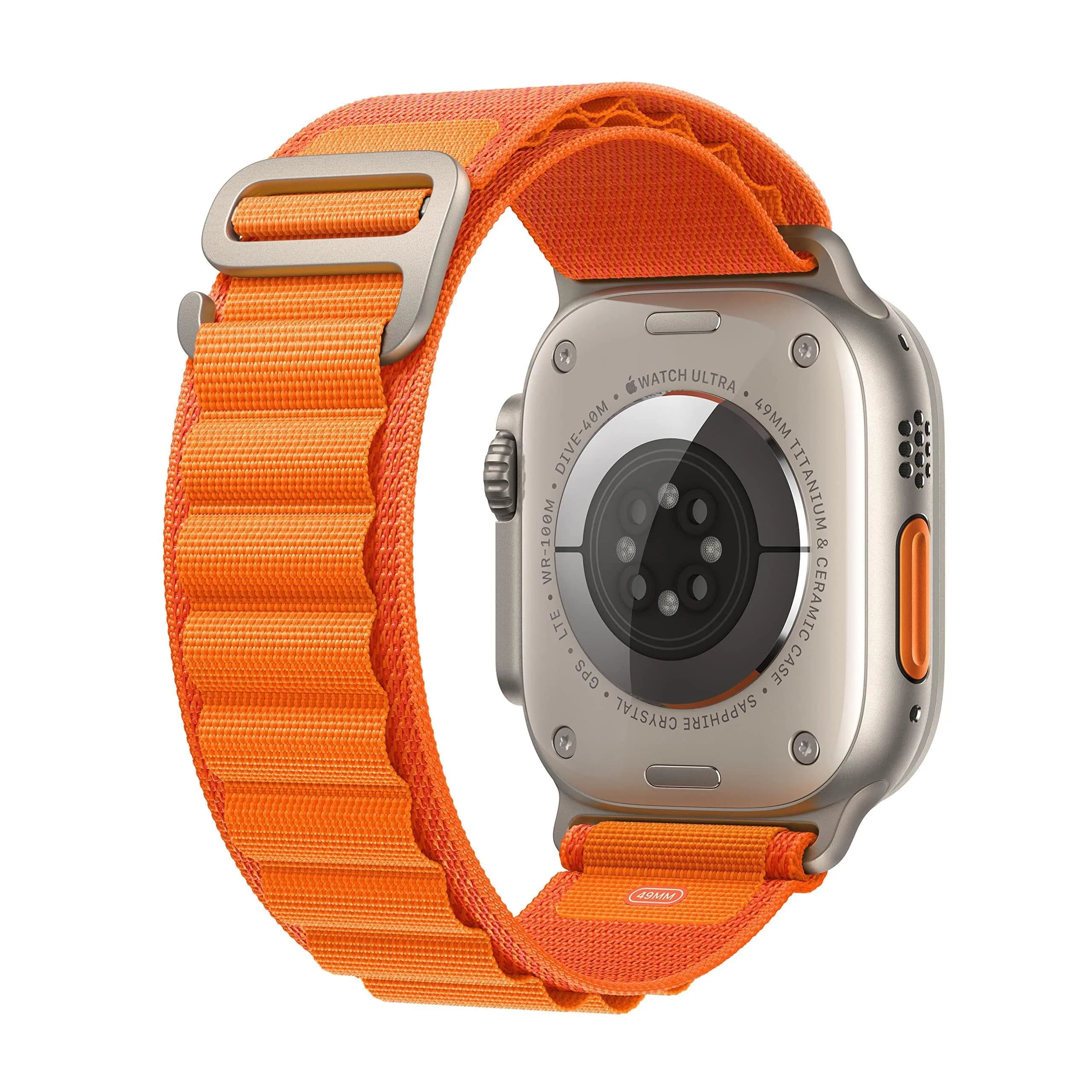 ساعت هوشمند اپل مدل الترا 1 تیتانیومی سری 49 میلی متری بند آلپاین | apple watch ultra1 alpine band titanium case 49mm — تصویر ۳