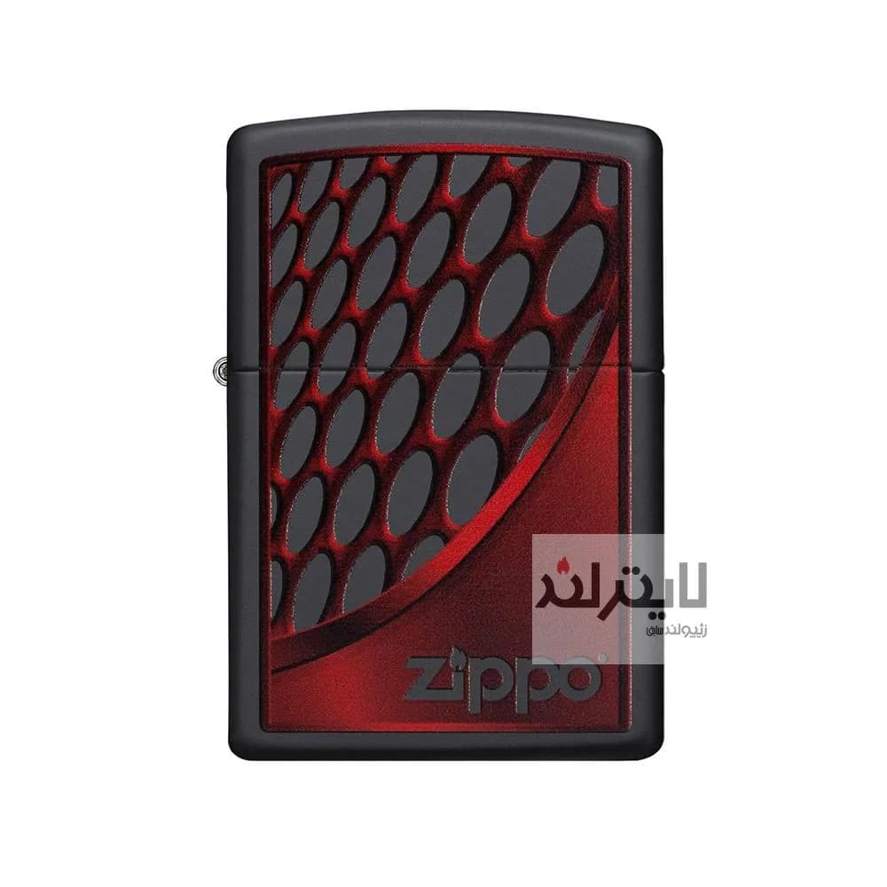 فندک زیپو مدل Red & Chrome کد 218
