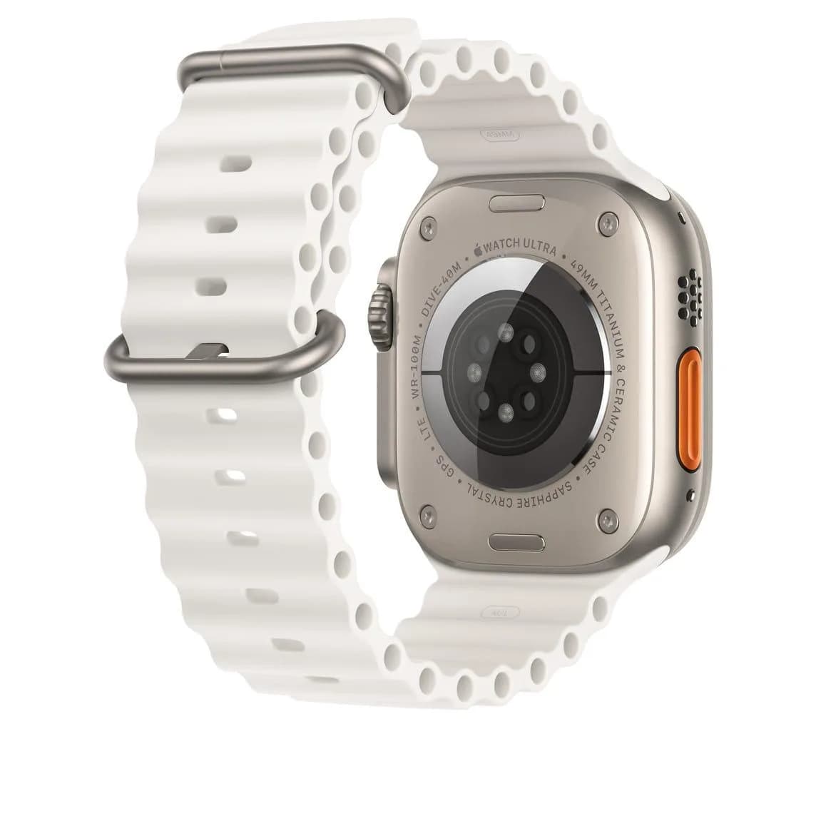 ساعت هوشمند اپل مدل الترا 1 سری 49 میلی متری بند اوشن | apple watch ultra1 ocean band titanium case 49mm — تصویر ۴