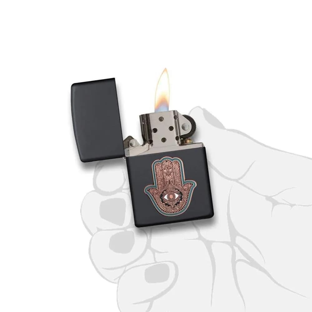 فندک زیپو Hamsa Hand کد 29634 — تصویر ۴