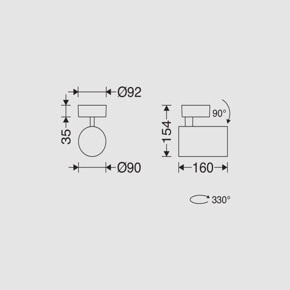 چراغ سقفی LED روکار 30 وات مدل هانی مازی نور — تصویر ۳
