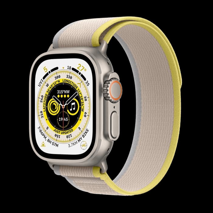 ساعت هوشمند اپل مدل الترا 1 سری 49 میلی متری بند تریل لوپ | apple watch ultra1 Trail loop band titanium case 49mm — تصویر ۳