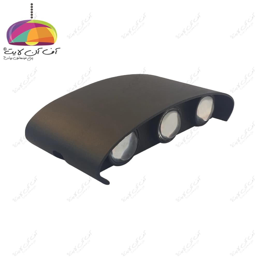 چراغ دکوراتیو 2 طرفه قطاری 6 لامپ IP65 زمرد نور