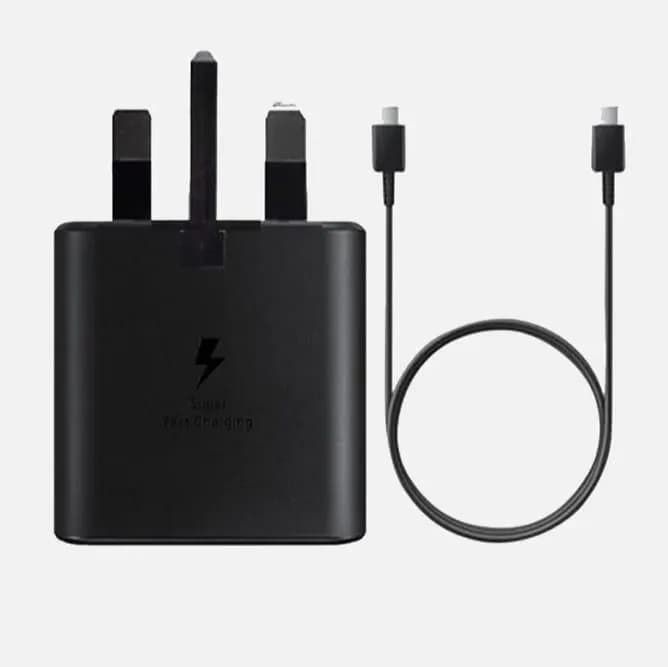 شارژر سامسونگ اورجینال 25 وات همراه با کابل | Samsung fastcharger 25w cable (original)