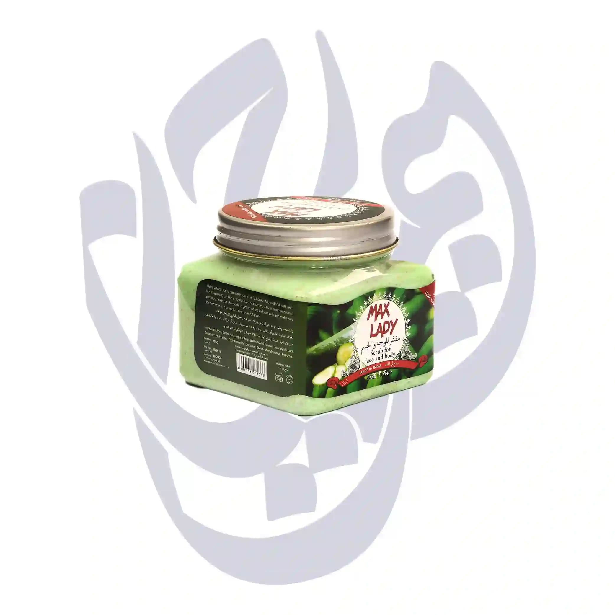 اسکراب شنی لایه بردار پوست مکس لیدی (Max lady) عصاره خیار300ml