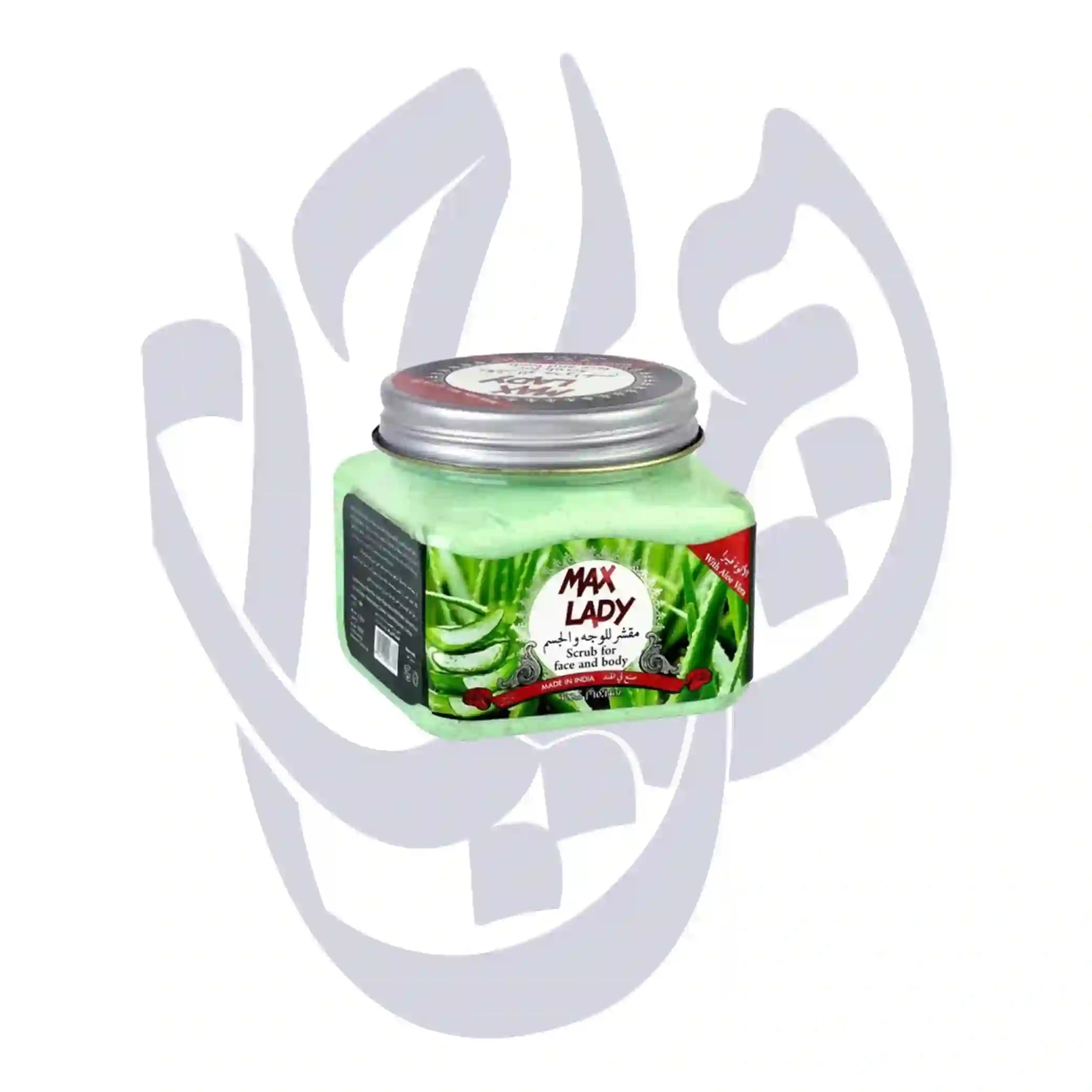 اسکراب شنی لایه بردار پوست مکس لیدی (Max lady) عصاره آلوئه ورا 300ml