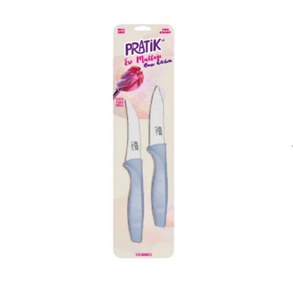 ست دو تکه آشپزخانه برند پیرگه اصل ترکیه 9 سانتی متری (سایز 3) – Pirge PRATIK Home Peeling Knife Pcs 43215 — تصویر ۲