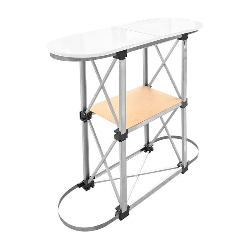 میز کانتر نمایشگاهی کوچک ( یکنفره ) مدل تاجدار سایز 90×90 — تصویر ۶