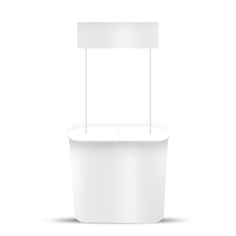 میز کانتر نمایشگاهی کوچک ( یکنفره ) مدل تاجدار سایز 90×90