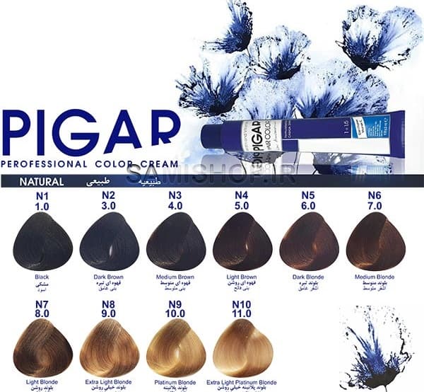 رنگ مو پیگار بلوند متوسط Medium Blonde N6(7.0) — تصویر ۲