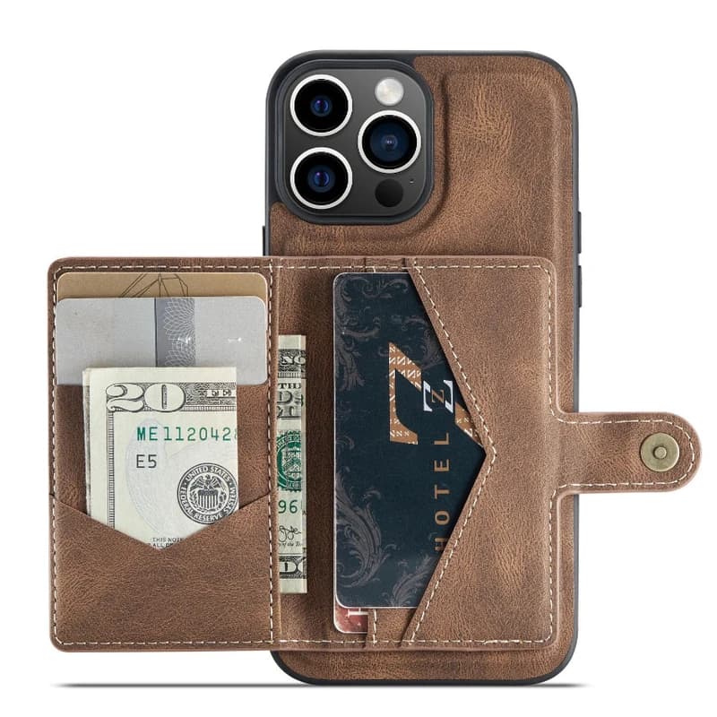 کاور جیهود مدل Leather Wallet مناسب برای گوشی موبایل اپل iPhone 15 Pro — تصویر ۲