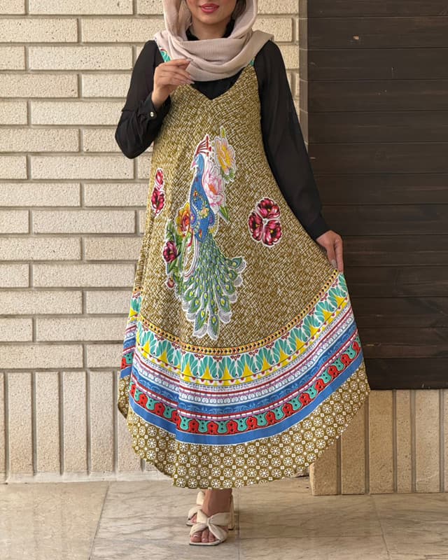 سارافون طرح طاووس 7035 — تصویر ۷