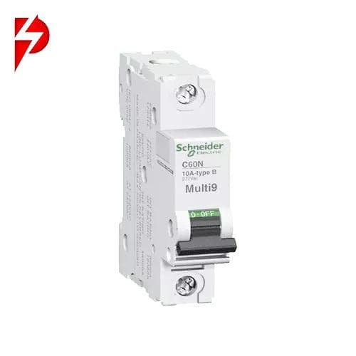 کلید مینیاتوری تک پل ۳۲ آمپر اشنایدر ۶kA موتوری AC کد A9K24132 — تصویر ۲