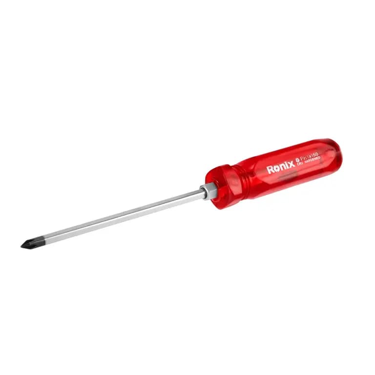 پیچ گوشتی چهارسو رونیکس 5×150 دسته کریستالی مدل RH-2955
