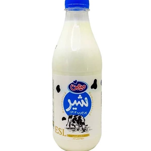 شیر پر چرب میهن بطری 950 میلی لیتری