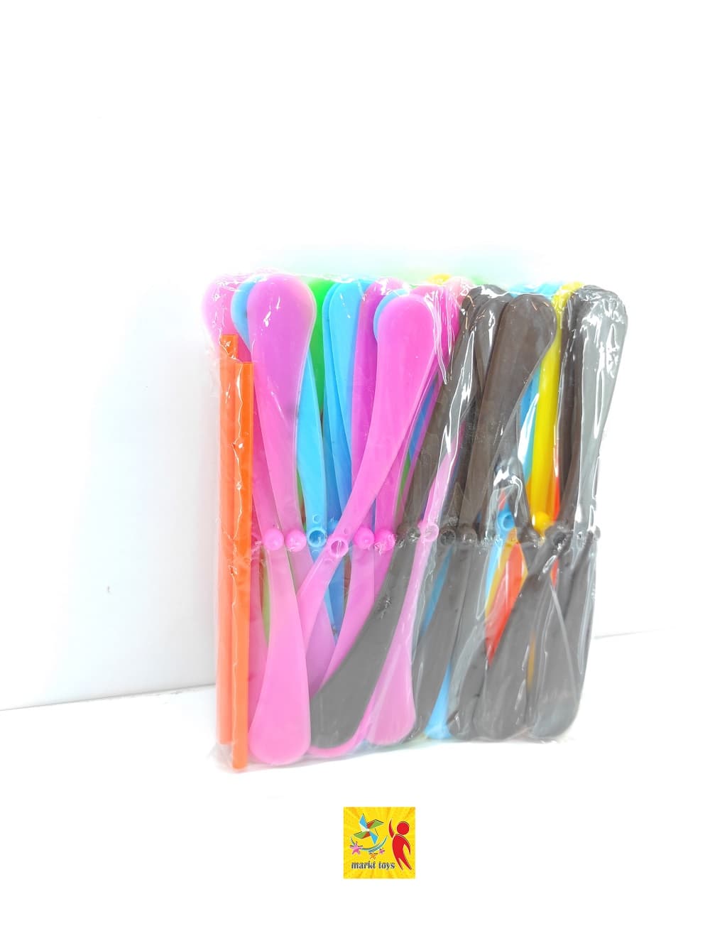 پک عمده اسباب بازی فرفره هوایی ملخی ساده 40تایی — تصویر ۴