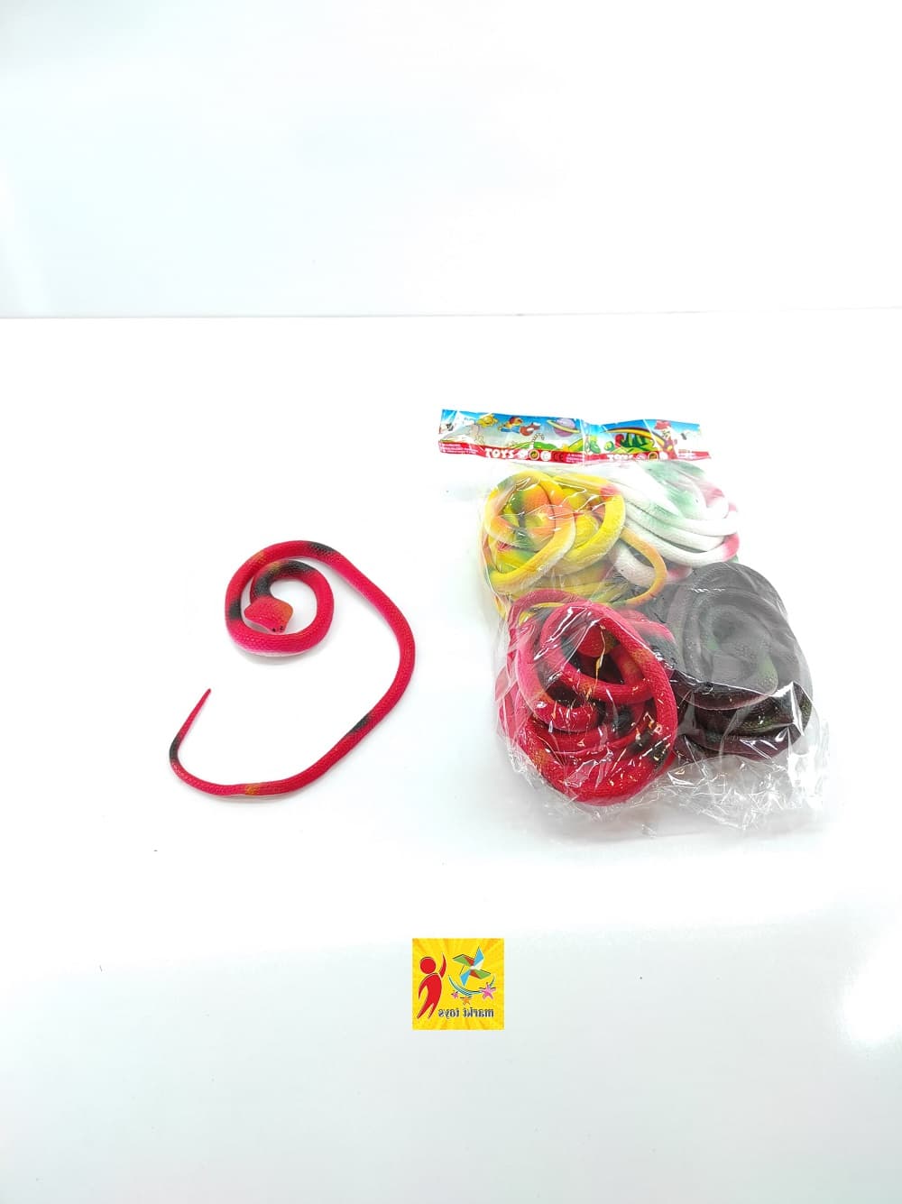 پک عمده اسباب بازی مار ژله ای 6عددی