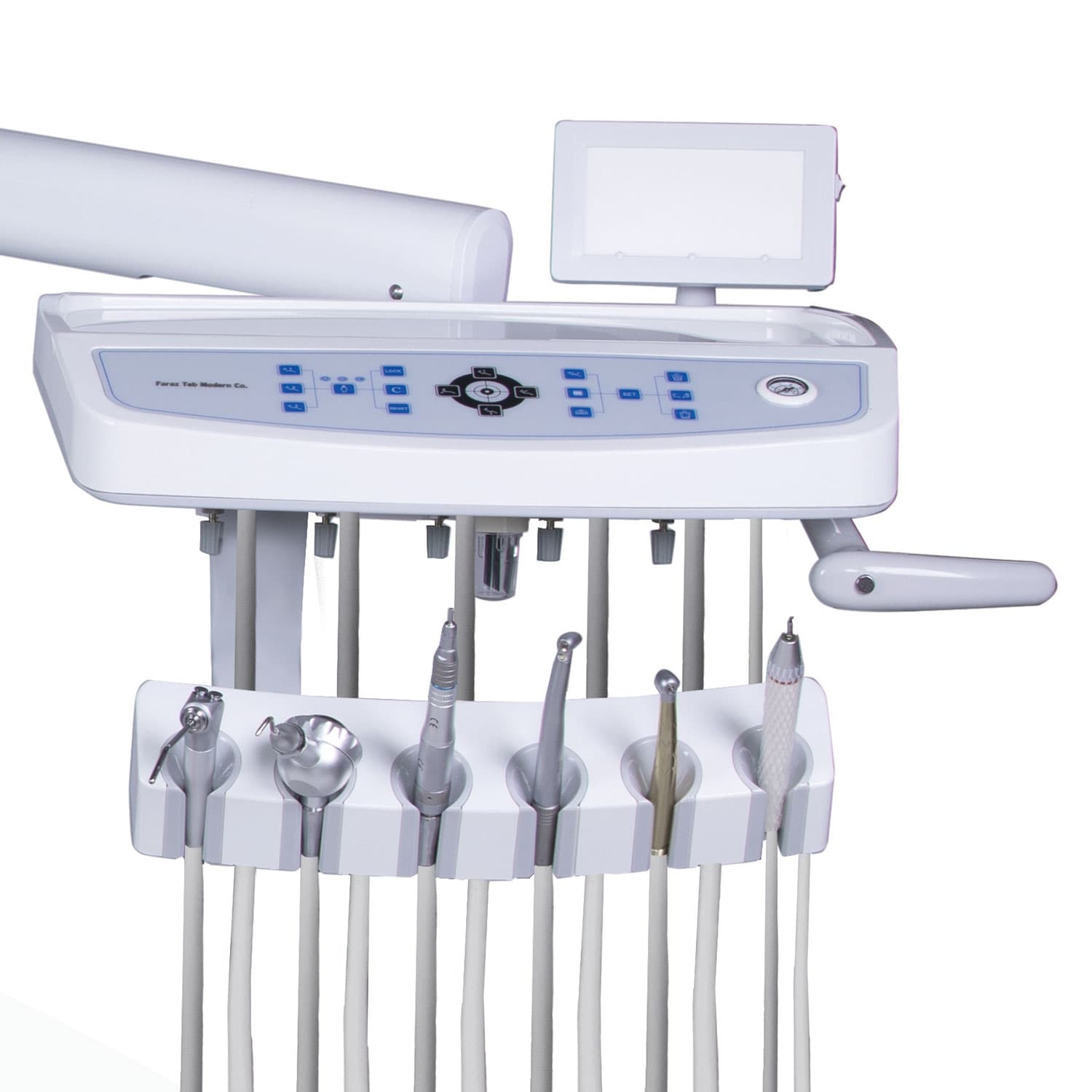 یونیت دندانپزشکی فراز طب مدرن مدل FTM E300 شلنگ از پایین — تصویر ۳