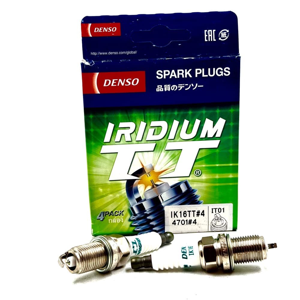 شمع دنسو ژاپن کد 4701 پایه کوتاه دو سر سوزن ایریدیوم TT مناسب ام وی ام 530 بسته (4 عددی)