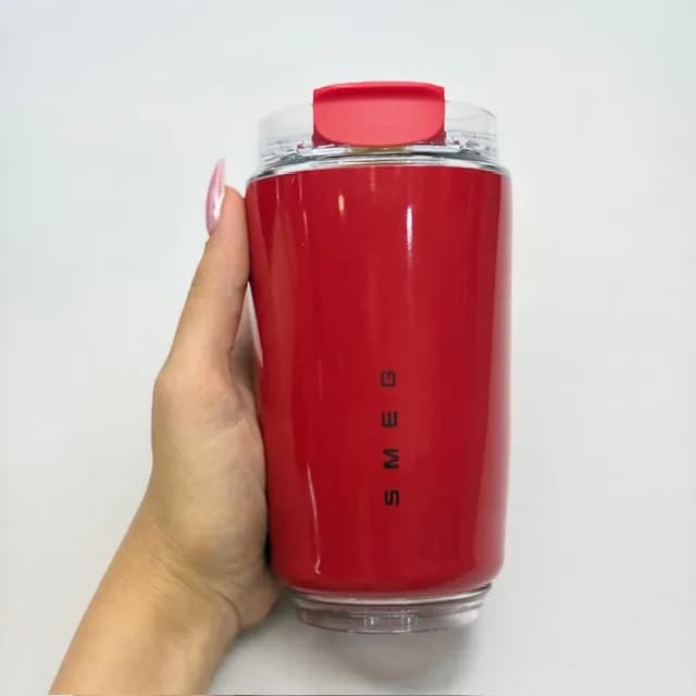 تراول ماگ اسمگ قرمز اورجینال 240 میل | ماگ سفری SMEG