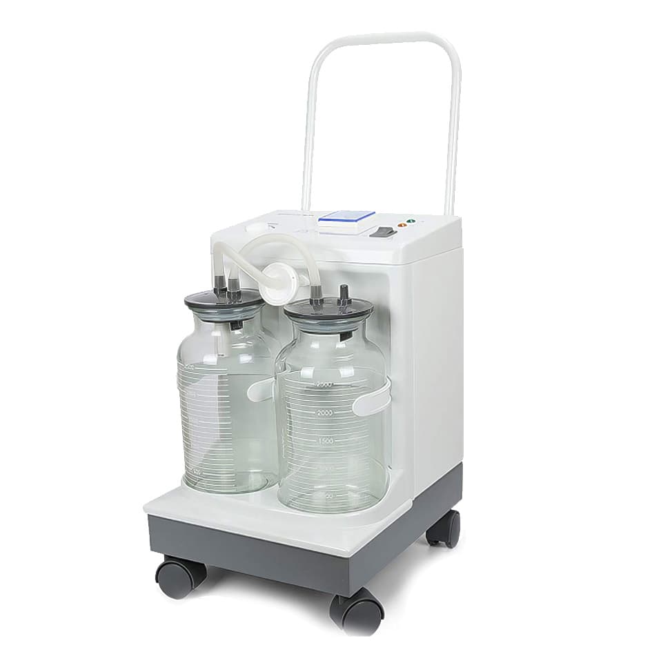 ساکشن جراحی 2 شیشه یوول yuwell مدل 7A23-B پایه کوتاه