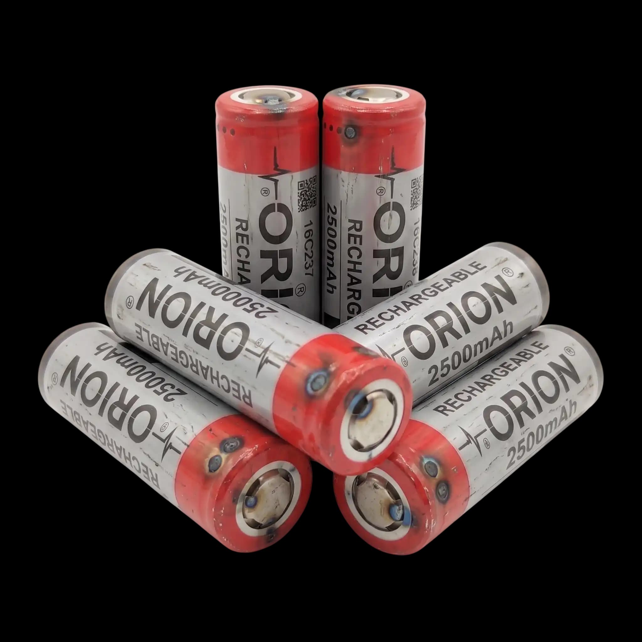 باتری لیتیوم یون ۱۸۶۵۰ اوریون Orion HP 10C 2500mAh (استوک کارکرد صفر) — تصویر ۲