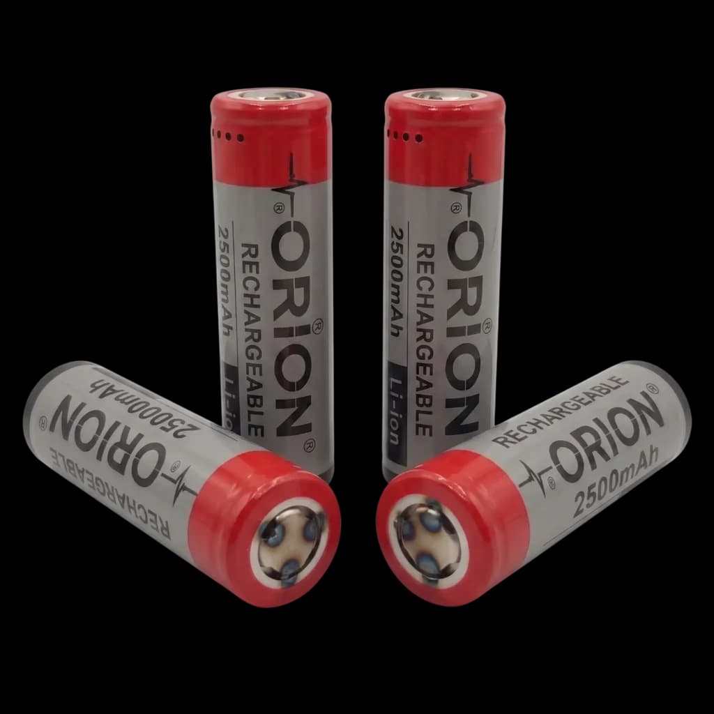 باتری لیتیوم یون ۱۸۶۵۰ اوریون Orion HP 10C 2500mAh (استوک کارکرد صفر) — تصویر ۴