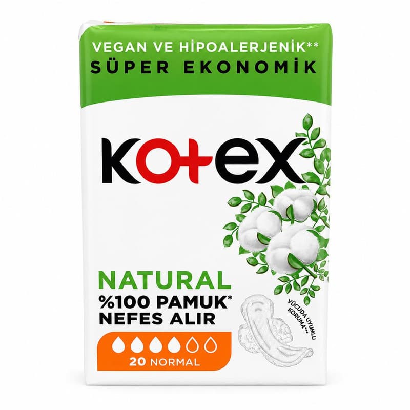نوار بهداشتی روزانه پنبه‌ای کوتکس (Kotex Cotton Daily Liners)