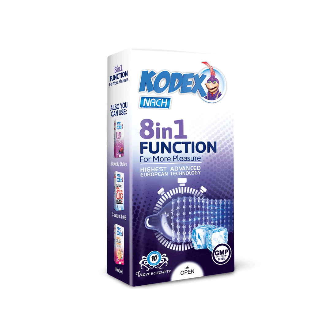 کاندوم کدکس فانکشن Kodex 8 In 1 Function