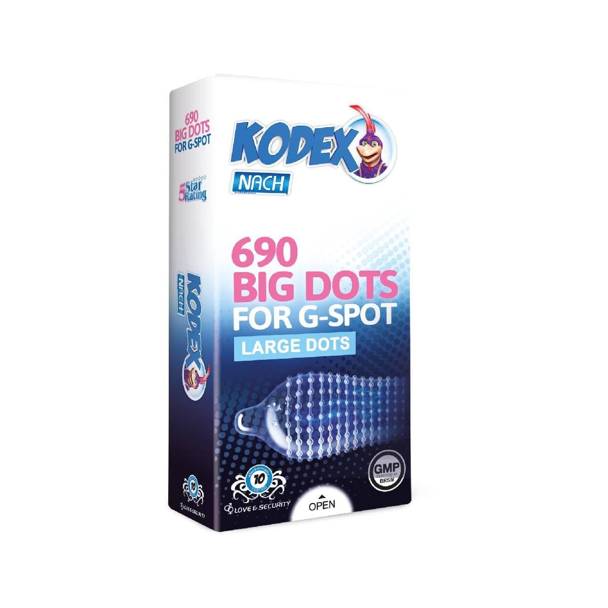 کاندوم کدکس بیگ داتس Kodex 690 Big Dots