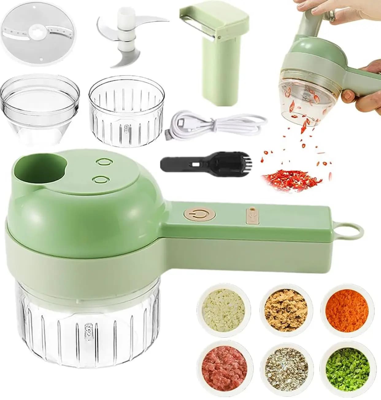 مینی خردکن شارژی همه کاره chopper غذاساز فود چاپر اصل