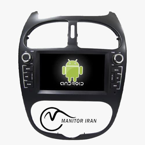 مانیتور فابریک 206 7 اینچ 2+32 مدل کارپلی به همراه قاب