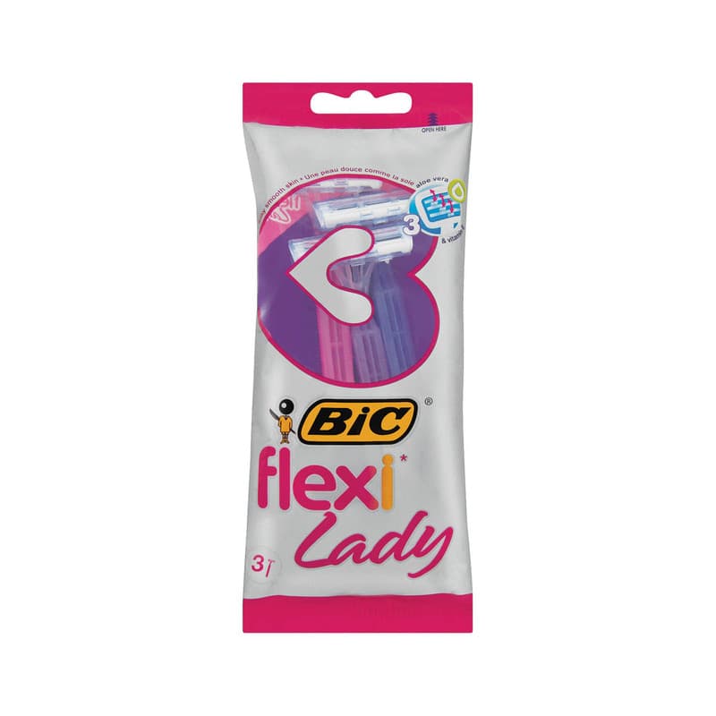 تیغ اصلاح زنانه 3 عددی فلکسی لیدی بیک FLEXI LADY