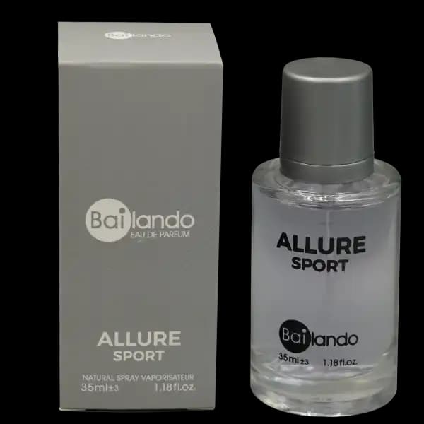 عطر جیبی مردانه بایلندو ALLURE SPORT الور اسپورت حجم 35 میلی لیتر — تصویر ۳