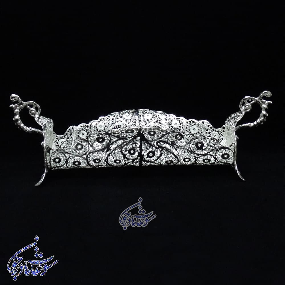 جاکارد و چنگال ملیله کاری مدل قایقی