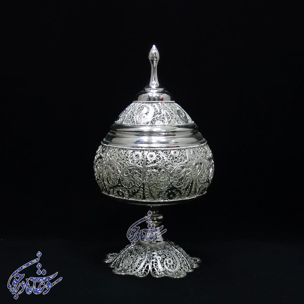 گز خوری ملیله کاری پایه دار سایز متوسط