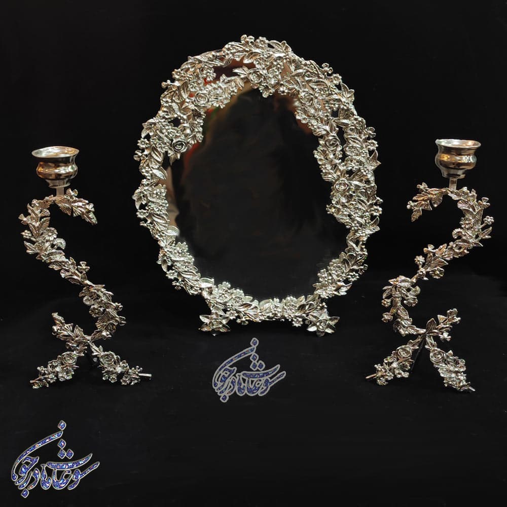 آینه شمعدان سفره هفت سین