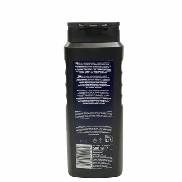 شامپو بدن، صورت و مو نیوآ – NIVEA MEN Deep Clean 3in1 — تصویر ۲