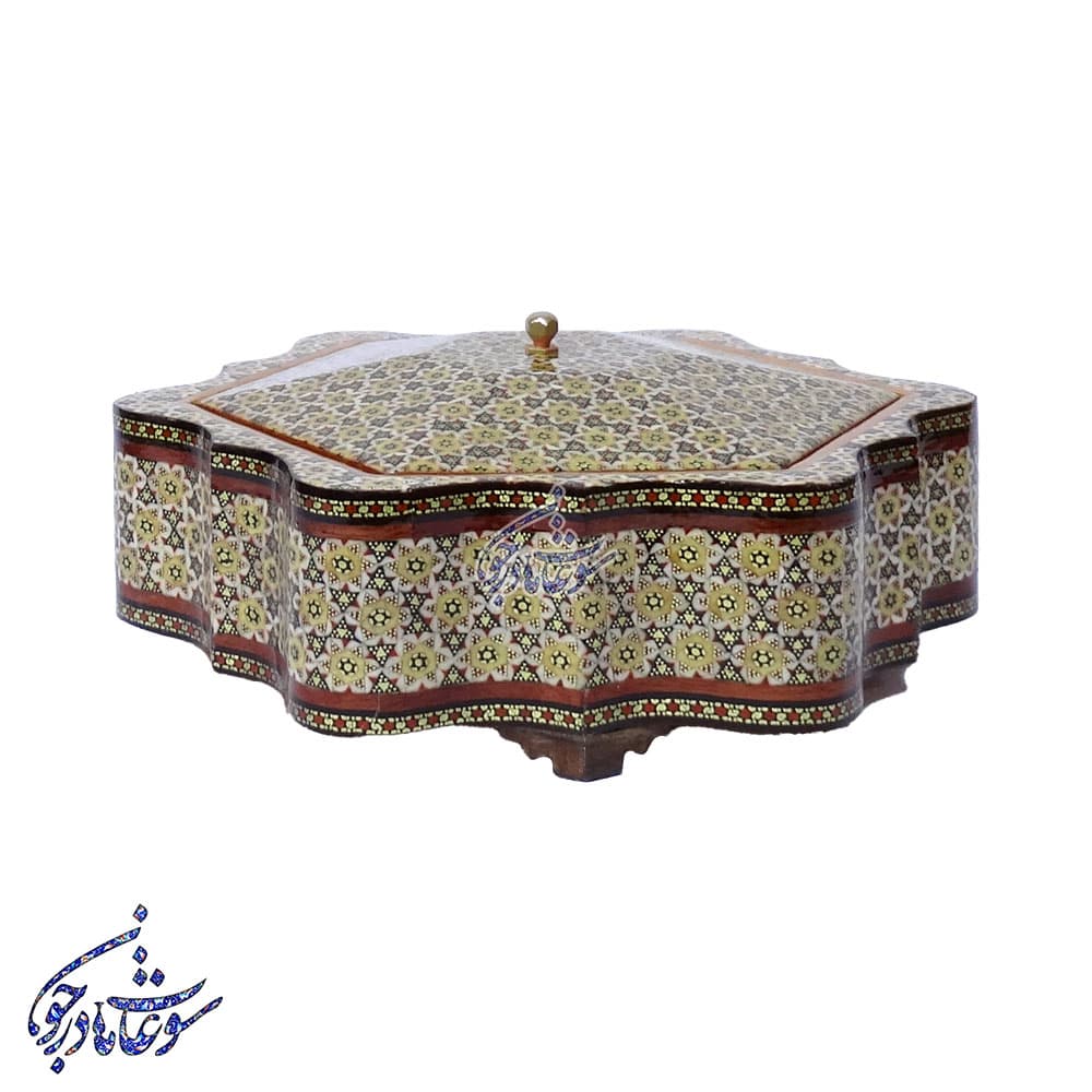 شکلات خوری دالبر دار خاتم 6 گوش