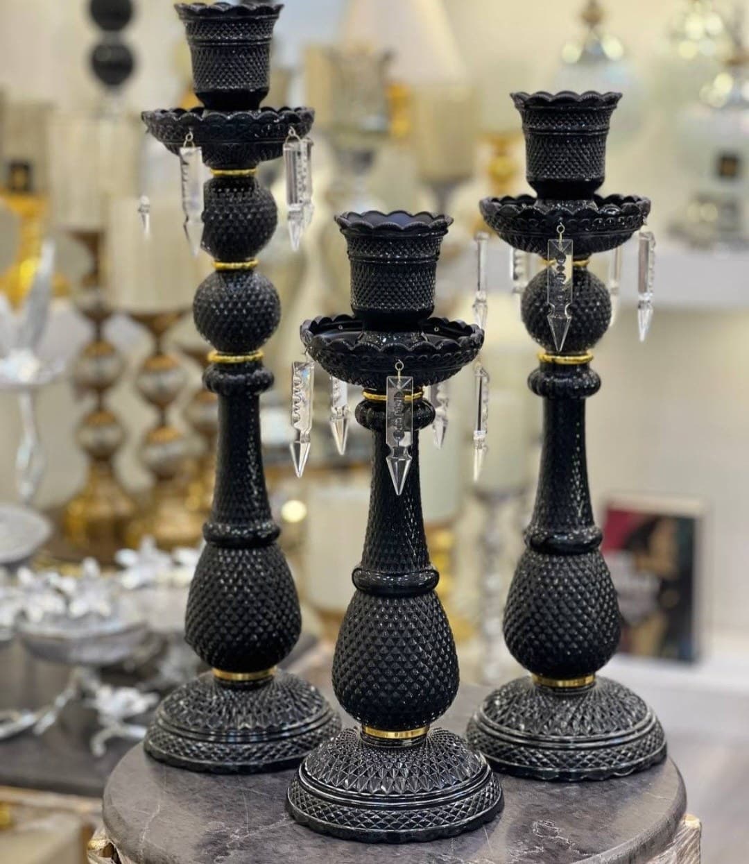 ست شمعدان باکارات 3 سایز