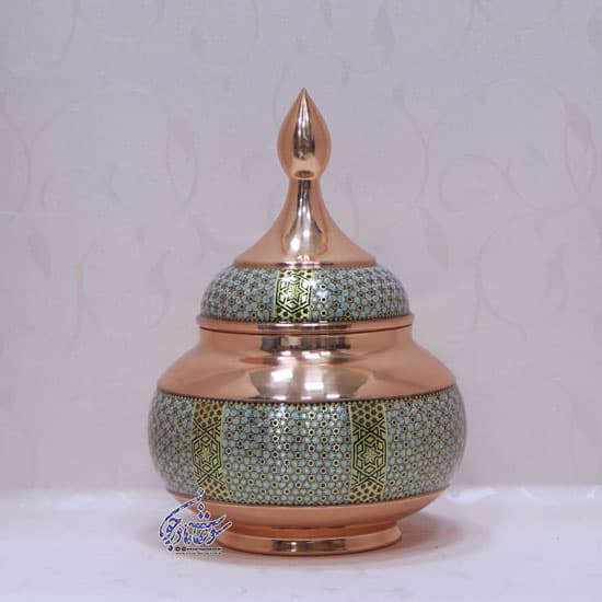 قندان مس و خاتم سایز 30