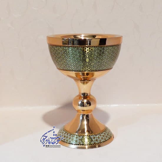 سنگاب مس و خاتم سایز 24