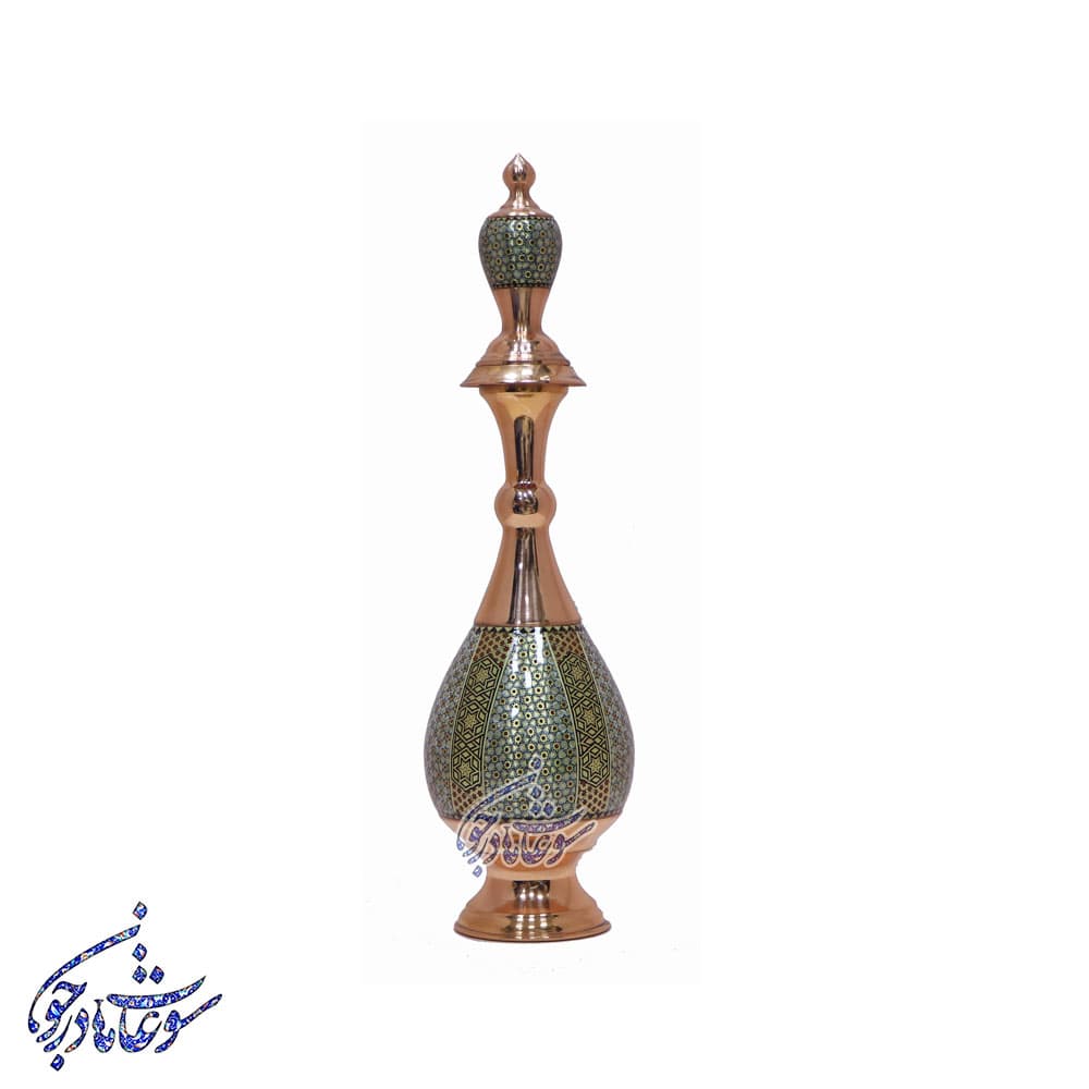 تنگ مس و خاتم صراحی سایز 25