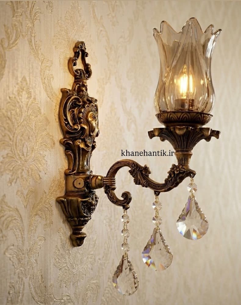 دیوارکوب تک شعله مدل یاس