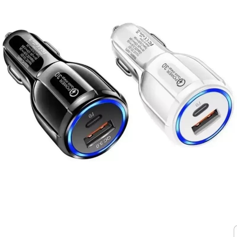 شارژر فندکی فست شارژ برند تی ای Fast Car Charger TE-348PD — تصویر ۳