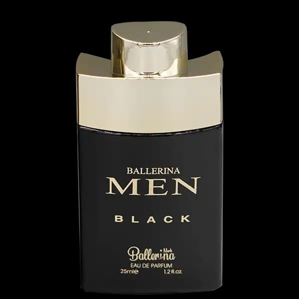 عطر جیبی مردانه بالرینا MEN BLACK من بلک حجم 25 میلی لیتر