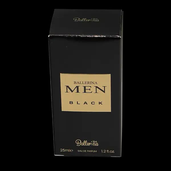 عطر جیبی مردانه بالرینا MEN BLACK من بلک حجم 25 میلی لیتر — تصویر ۴