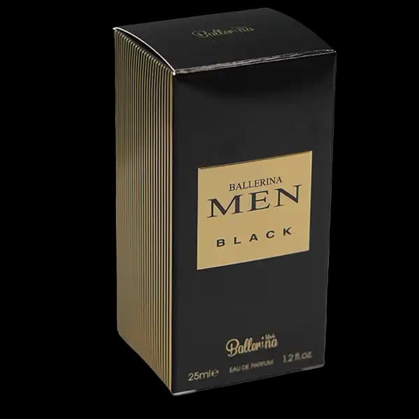 عطر جیبی مردانه بالرینا MEN BLACK من بلک حجم 25 میلی لیتر — تصویر ۵