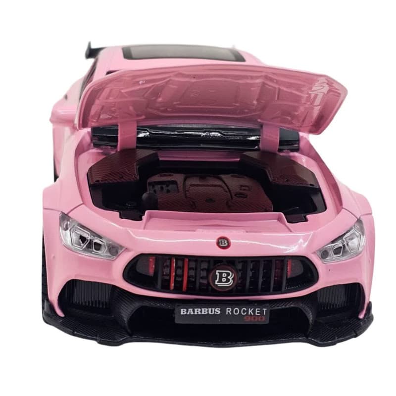 ماکت ماشین ناب سل مدل مرسدس بنز باراباس فلزی چراغدار موزیکال عقب کش Metal Benz Barbus rocket 900 with musical lights and pull-back scale1:24 naab001 — تصویر ۸